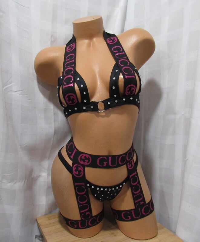 2 PCS BLACK/PINK SET  DESIGN