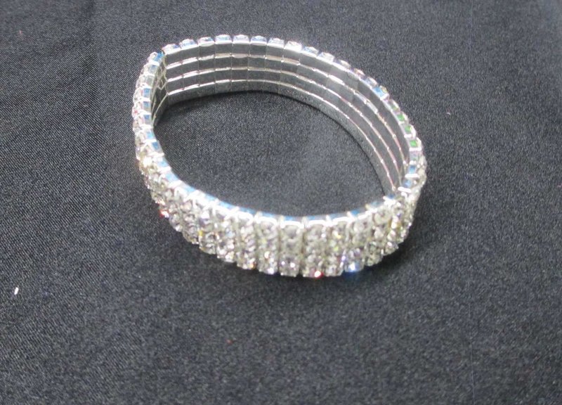 BRACELET  1PCS   Crystal 6 ROW