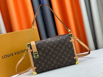 Louis Vuitton side trunk pm monogram women bag ODSA07