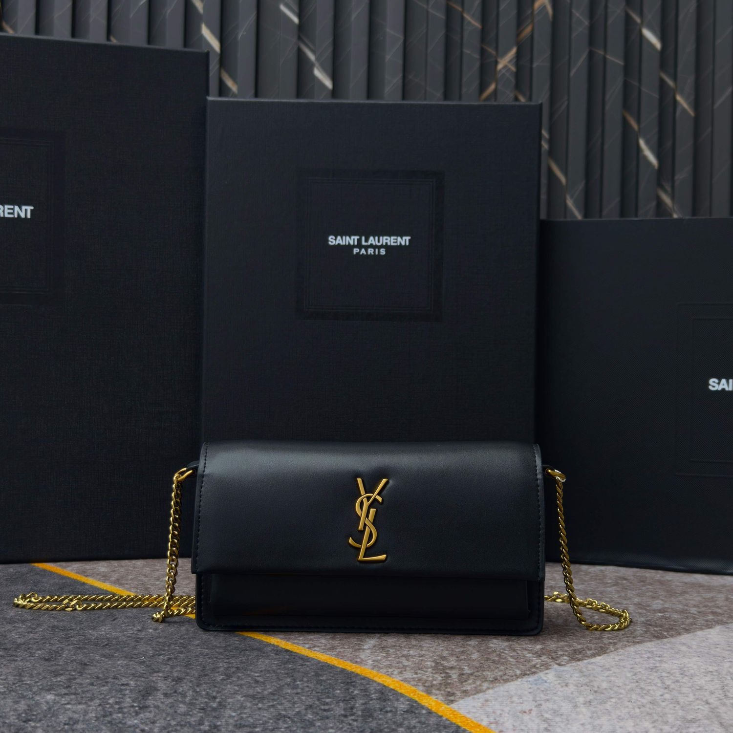 Yves Saint Laurent sunset box women bag RETE01