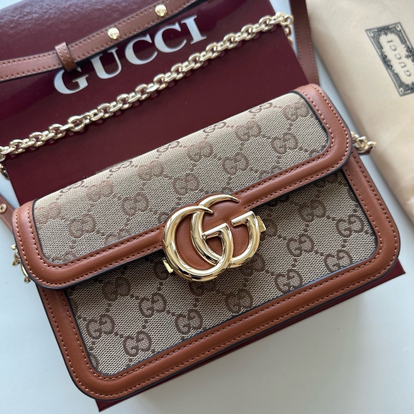 Gucci monogram women bag GHRF18