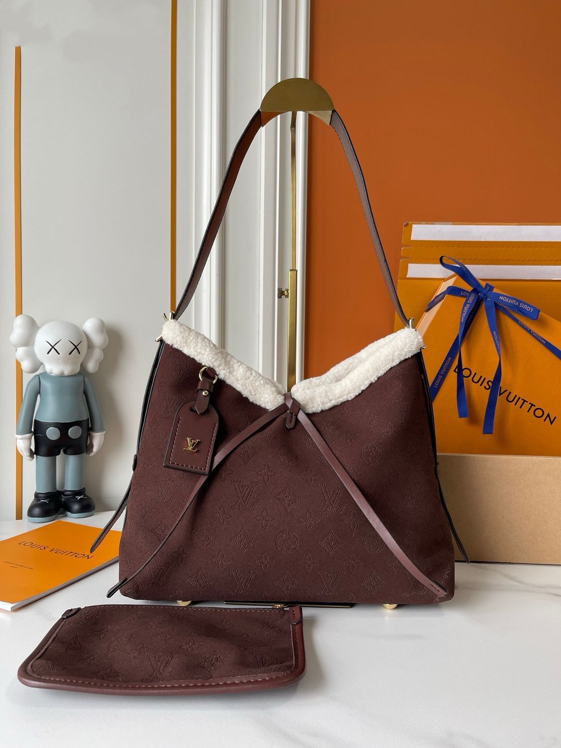 Louis Vuitton Bag — ODSH24 Carryall Nubuck Leather Monogram Shoulder Bag