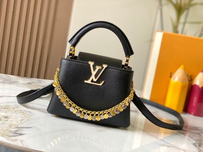 Louis Vuitton capucines confetti women mini crossbody bag handbag ODTE02