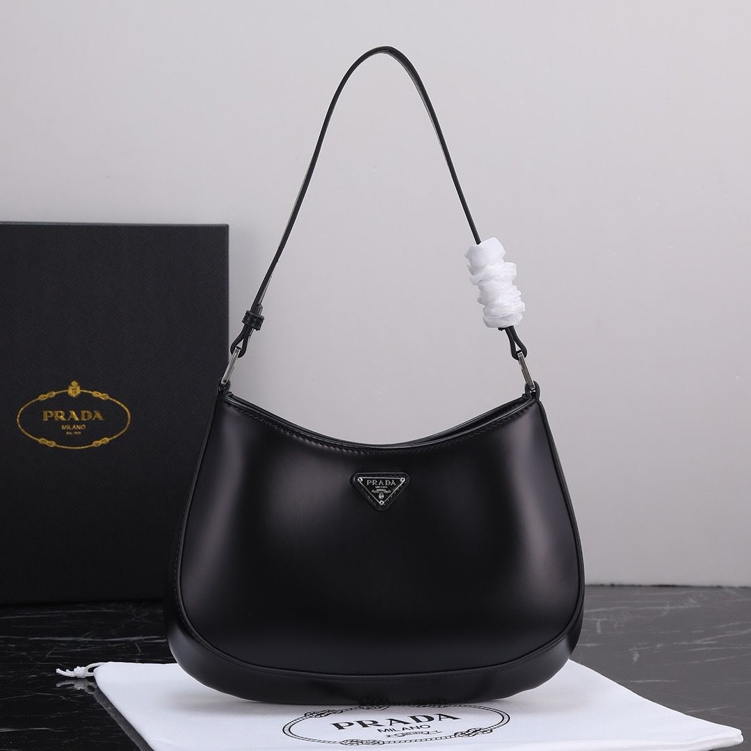 Prada cleo brushed hobo women shoulder bag PTRE02