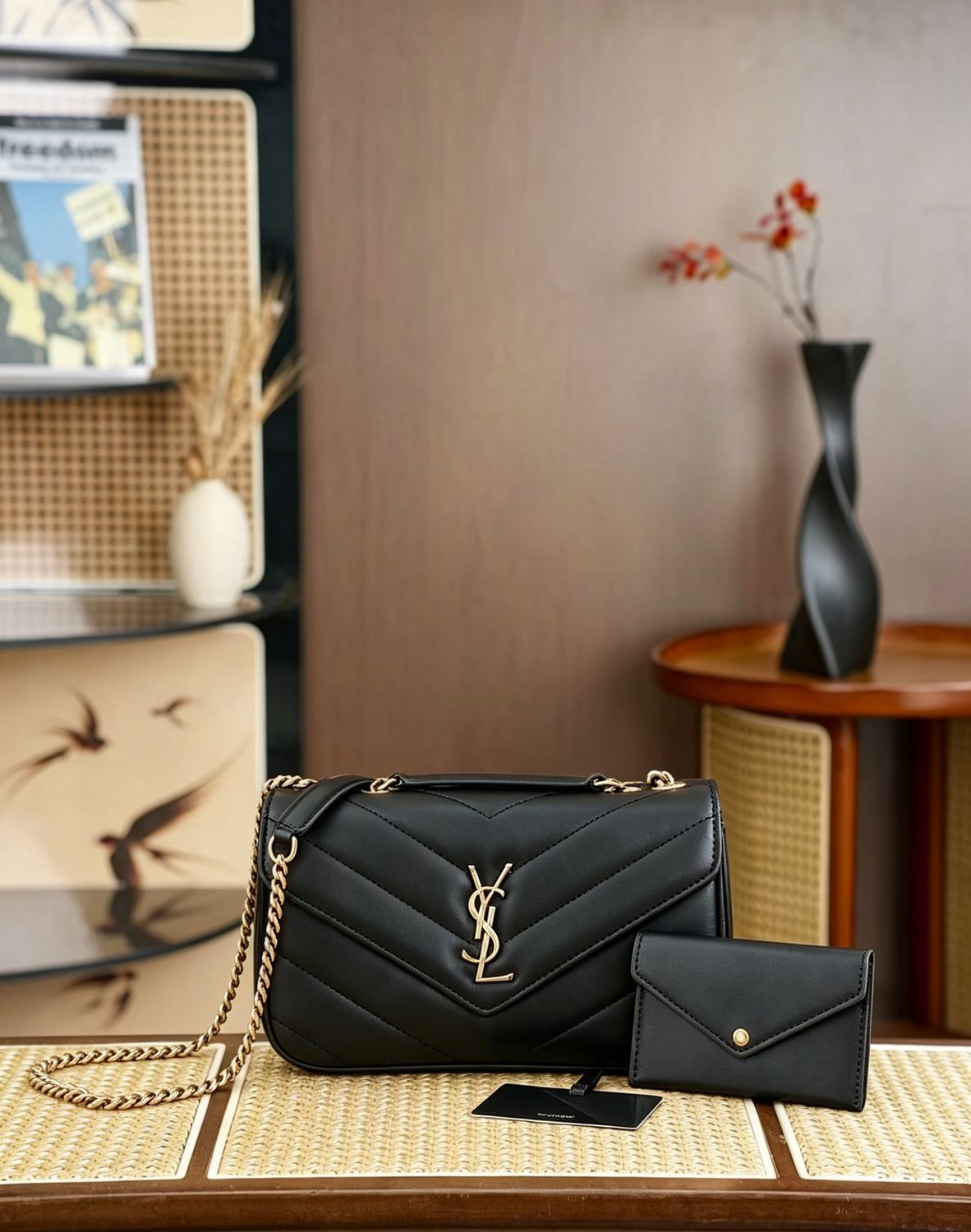 Yves Saint Laurent loulou toy strap women shoulder bag REIE07