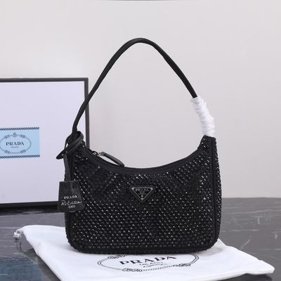Prada crystal hobo women bag PTRE05
