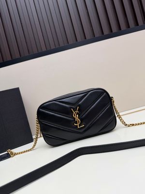 Yves Saint Laurent loulou quilted leather small women shoulder bag REIE09