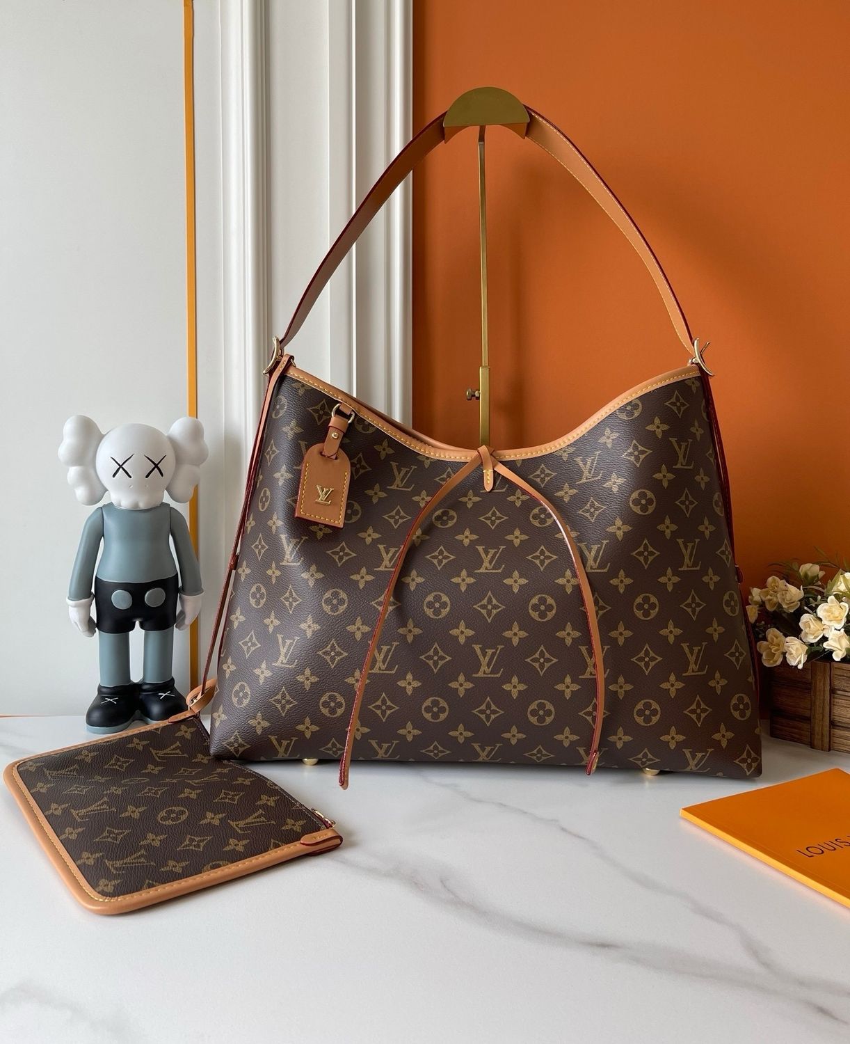 Louis Vuitton carryall mm women shoulder bag OIBE10