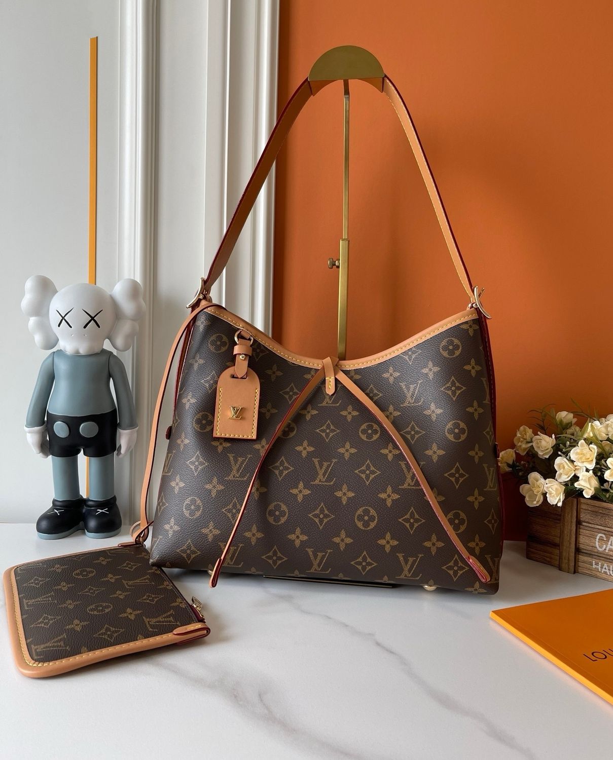 Louis Vuitton carryall small women shoulder bag OIBE11
