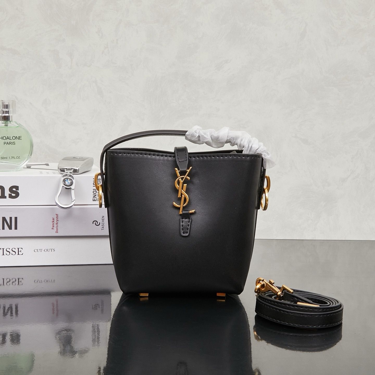 Yves Saint Laurent LE37 women shoulder bucket bag REIE18