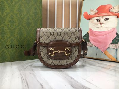 Gucci horsebit 1955 mini rounded women shoulder bag GHCE21
