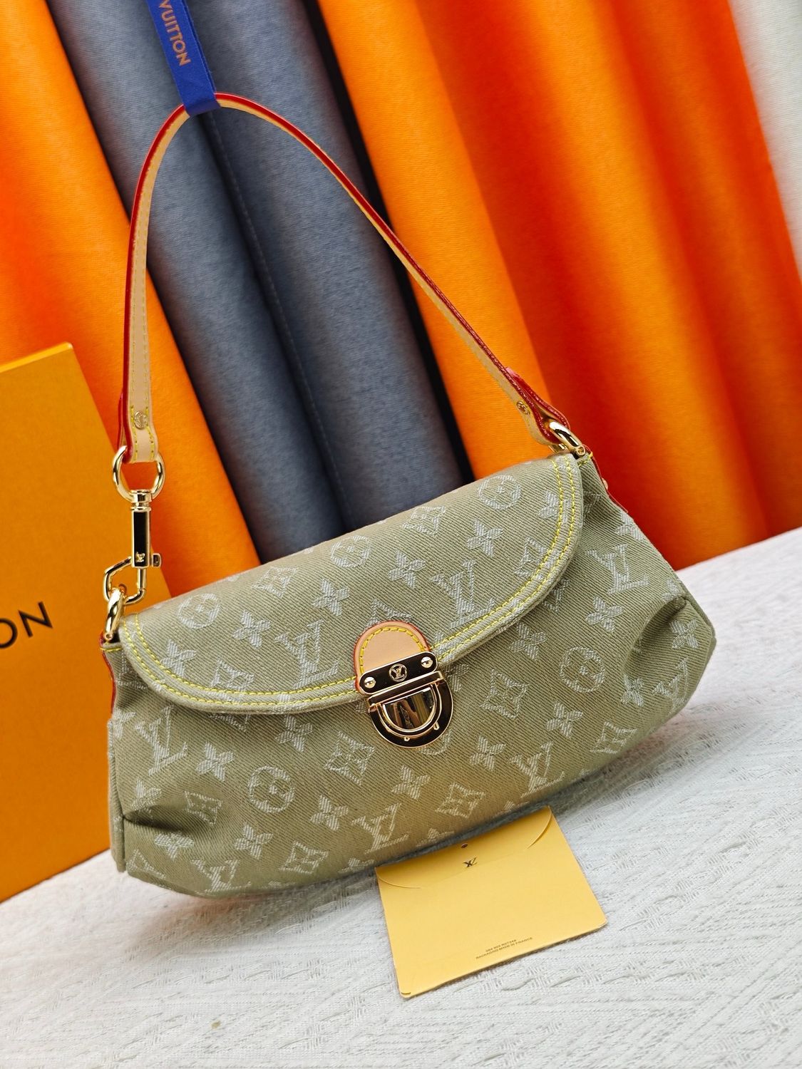 Louis Vuitton monogram denim women shoulder bag OIBF01