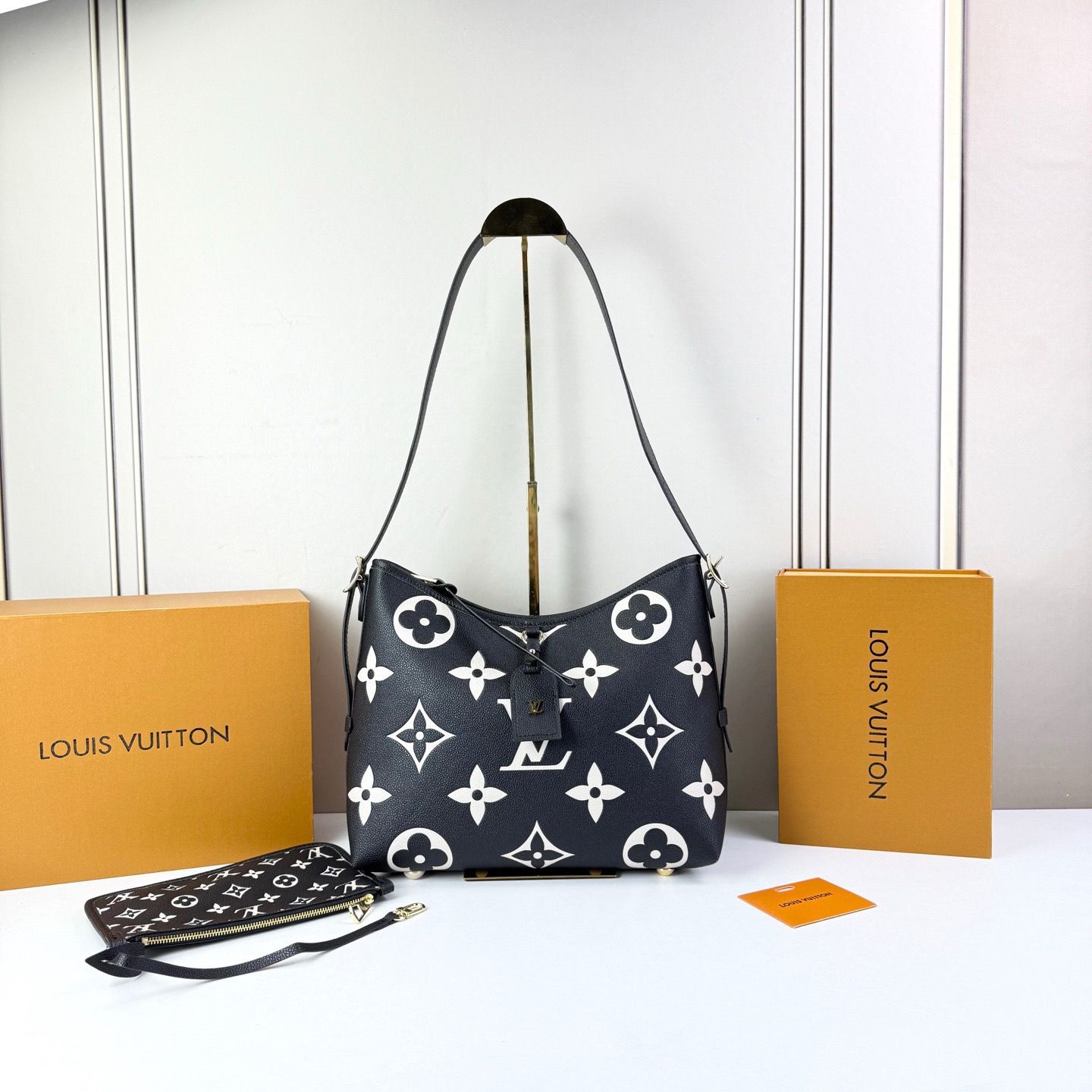 Louis Vuitton carryall pm monogram women shoulder bag OIBF04