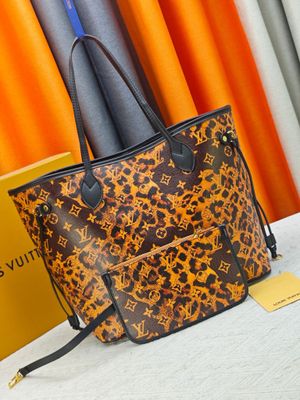 Louis Vuitton neverfull leopard shoulder bag OIBH02