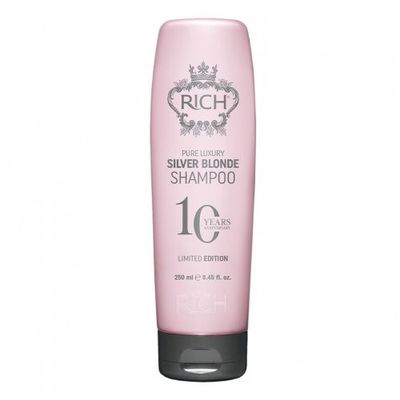 RICH PURE LUXURY SILVER BLONDE SHAMPOO geltonus atspalvius neutralizuojantis RICH PURE LUXURY SILVER BLONDE SHAMPOO geltonus atspalvius neutralizuojantis