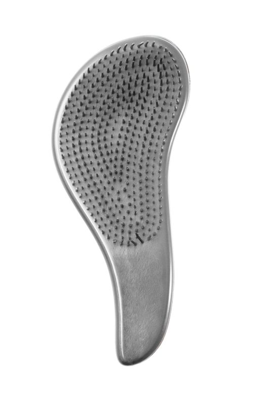 RICH SATIN TOUCH DETANGLING BRUSH SILVER METALLIC antistatinis plaukų šepetys RICH SATIN TOUCH DETANGLING BRUSH SILVER METALLIC antistatinis plaukų šepetys