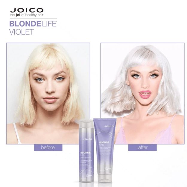 JOICO BLONDE LIFE VIOLET HOLIDAY DUO Plaukų priežiūros rinkinys šviesintiems plaukams