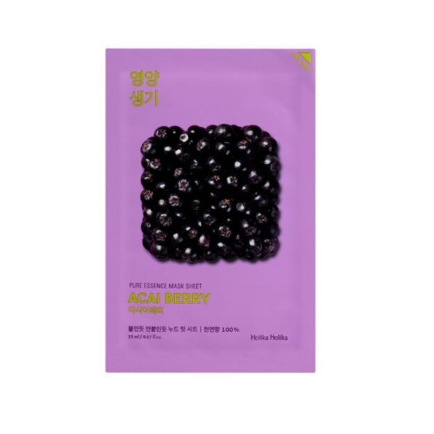 HOLIKA HOLIKA Pure Essence Mask Sheet - Acaiberry lakštinė kaukė su acai uogomis