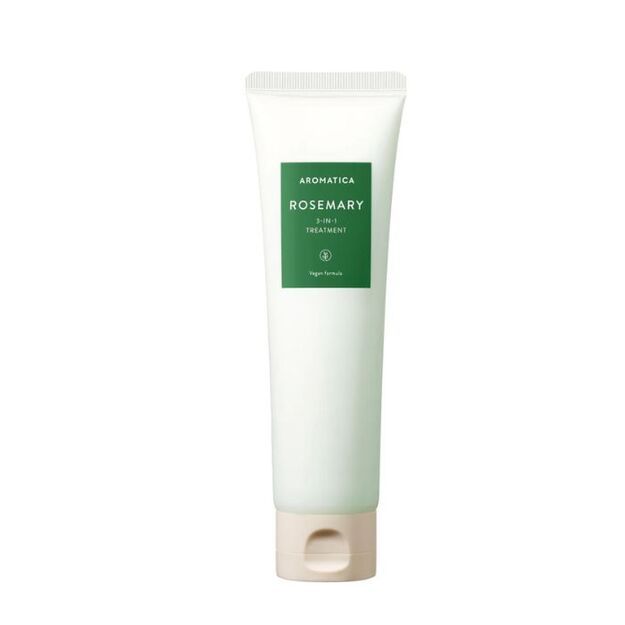 AROMATICA Rosemary 3-in-1 Treatment atstatanti ir stiprinanti plaukų kaukė su rozmarinais