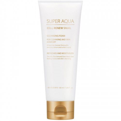 MISSHA Super Aqua Cell Renew Snail Cleansing Foam veido prausiklis