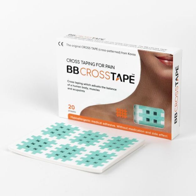 BBTAPE Cross Tape B-Type Pastel Green - Naujoviškas teipas yra specialiai pagamintas iš odai nekenksmingų medžiagų, kurios yra patogios ir nedirgina. Jis švelniai prilimpa prie jūsų odos, kad akimirksniu patemptų veidą, kuris išlieka visą dieną.
