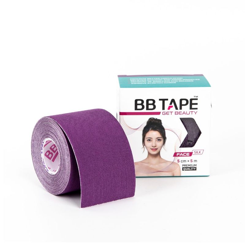 BBTAPE Face Silk Tape Purple Šilkinis kineziologinis teipas