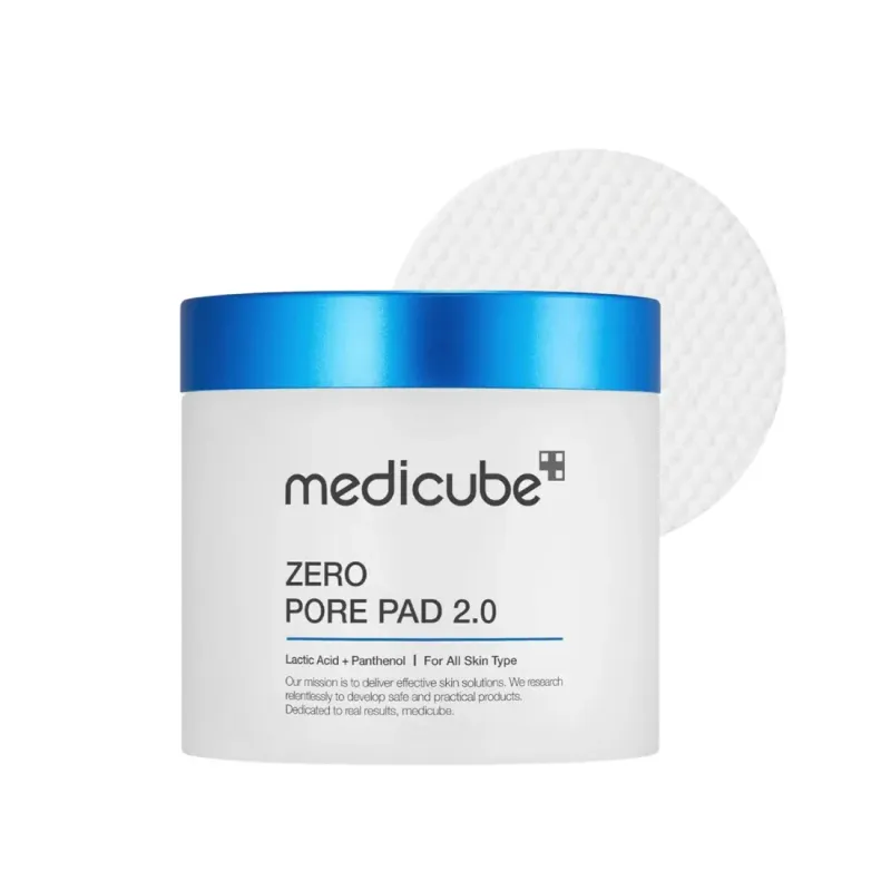 MEDICUBE - Zero Pore Pad 2.0 - Tonizuojamieji veido padeliai, kurių sudėtyje yra AHA ir BHA rūgščių. 