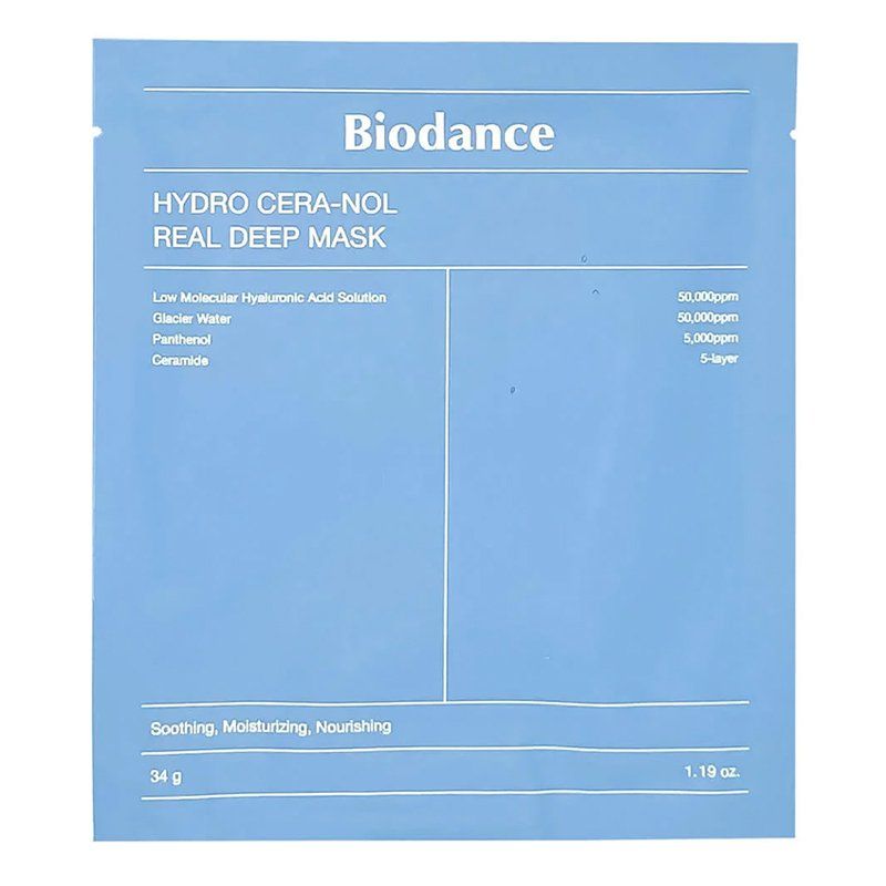 Biodance - Bio-Collagen Real Deep Mask – drėkinanti veido kaukė su keramidais Biodance hydra cera-nol mask - tai produktas, kurio sudėtyje yra ceranolio, puikiai drėkinančio ir greitai raminančio poveikio.
