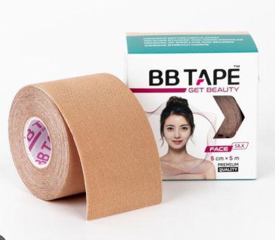 BBTAPE Face Silk Tape BEIGE – šilkinis kineziologinis veido teipas
