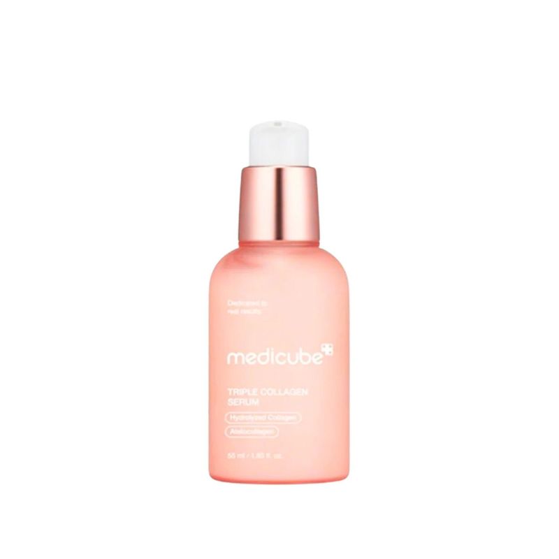 MEDICUBE Triple Collagen Serum - Veido serumas su trigubu kolageno kompleksu, kuris intensyviai drėkina, stiprina ir atkuria odą.