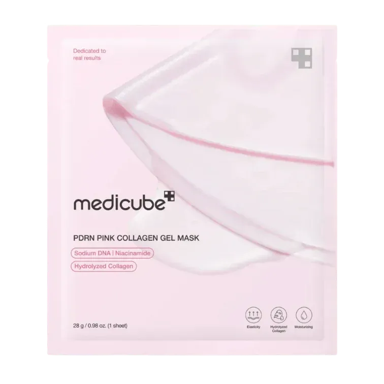 MEDICUBE PDRN Pink Collagen Gel Mask stangrinamoji kaukė - Intensyviai drėkinanti ir regeneruojanti veido kaukė yra puikus pasirinkimas tiems, kurie nori atgaivinti savo odą.