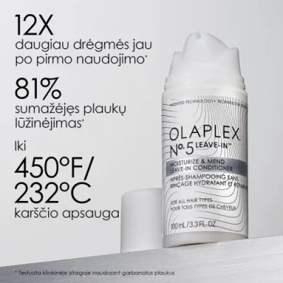 Olaplex No.5 Leave-In Moisturize &amp; Mend Leave-In Conditioner Nenuplaunamas kondicionierius plaukams
