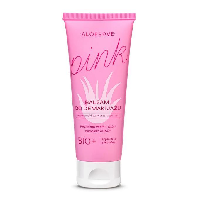 Makiažo valymo balzamas ALOESOVE PINK – švelnus veido valiklis su natūraliais aliejais 75 ml