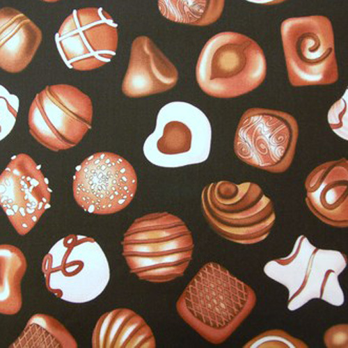 Lappteknikstyg "Chokladpraliner"