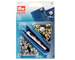 Prym nitar, förnicklade, 9 mm - 24 st