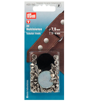 Prym lädernitar, förnicklade, 7,5 mm - 20 st