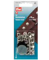 Prym lädernitar, förnicklade, 9 mm - 20 st
