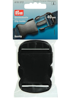 Prym ryggsäcksspänne, plast, svart - 40 mm