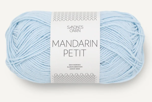 Sandnes Mandarin Petit, 50 gr - Ljusblå