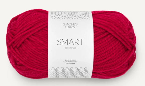 Sandnes Smart, 50 gr - 4219 - Röd