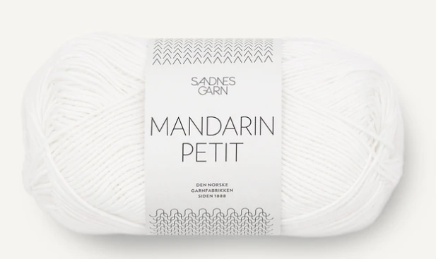 Sandnes Mandarin Petit, 50 gr - Vit