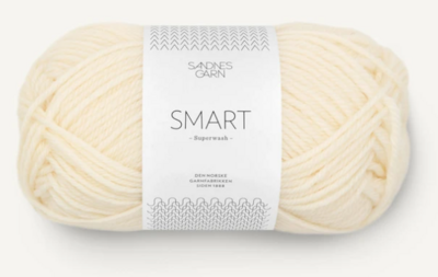 Sandnes Smart, 50 gr - 1012 - Naturvit