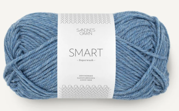 Sandnes Smart, 50 gr - 6324 - Blåmelerad