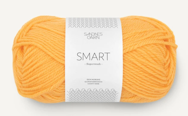 Sandnes Smart, 50 gr - 2206 - Gul