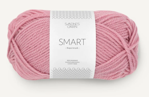 Sandnes Smart, 50 gr -4332 - Gammelrosa