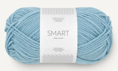 Sandnes Smart, 50 gr - 6531 - Isblå
