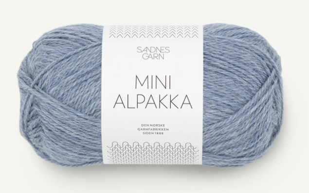 Sandnes Mini Alpakka, 50 gr - 6221 - Ljus, blåmelerad