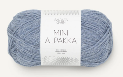 Sandnes Mini Alpakka, 50 gr - 6221 - Ljus, blåmelerad