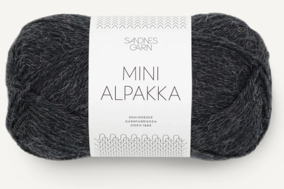 Sandnes Mini Alpakka, 50 gr - 1088 - Koksgrå