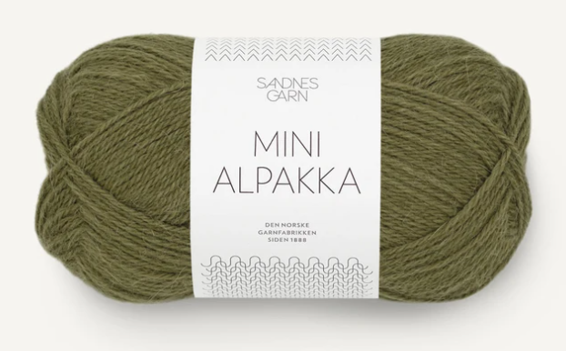 Sandnes Mini Alpakka, 50 gr - 9554 - Olivgrön